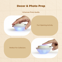 Mini LED Ceiling Light, Press Control, Dimmable Mood Lighting