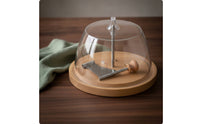 Cheese with Dome Clear Cheese Board with Dome Stable for Hosts