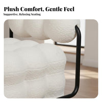 Puff Padding Chair Airy-Like Design Accent Seating Luxuriously Soft Texture Modern Design for Students, Bedroom, Perusing Nook