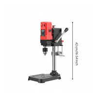 6-Speed Adjustable Precision Benchtop Drill Press Copper Wire Engine Industrial Grade Drill Press Solid Metal Structure Small Drilling Machine for Professionals, DIY Enthusiasts, Garage, Home