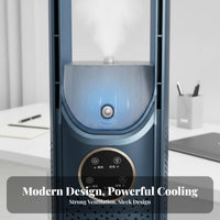 Humidifying Function USB Air Conditioner Fan Adjustable Speeds Mini Misting Fan Quiet Operation for Office Workers, Desk, Bedroom, Dorm Room