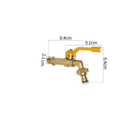 Double Outlet Outdoor Faucet High Flow Anti-Freeze Hose Bibb Independent Valves