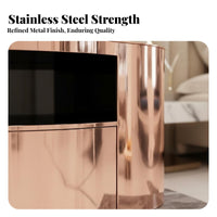 Single-Drawer Nightstand Light Luxury Design Bedside Cabinet Modern aesthetic scuffResistant for Homeowners