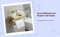 Brass wall faucet bathroom set