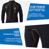 男款5mm加厚潜水服 弹性连体舒适水肺深潜防寒保暖海底水下捕捞鱼