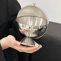Spherical Storage container Polished Finish Stainless Steel container Pedestal Base Stainless Steel Sugar Bowl