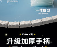 儿童玩雪工具小鸭子夹雪神器雪球夹子堆雪人模具下打雪仗玩具装备.