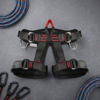 Climbing Sit Harness with Padded Waist High Strength Strong for Climbers, Climbers, Mountaineering