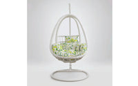 Outdoor Egg Chair with Stand Rattan Hanging Egg Chair Indoor Furniture Wicker for Adults, Patio, Balcony, Living Room, Sunroom