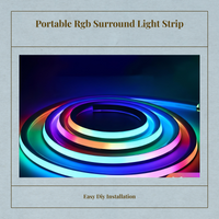 RGB Light Strip, Color Changing, Flexible, Portable, Remote