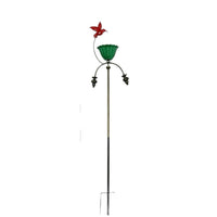 Flower-Shaped Bird Feeder with Ground Stake