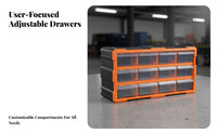 Easy Visibility Wall Mount Organizer Parts Drawer Cabinet Removable Divider