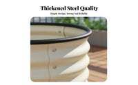 Weather Resistant Metal Raised Garden Bed Large Planting Space Raised Garden Bed Easy Assembly Galvanized Steel Planter Unsealed Bottom Design for Gardeners, Homeowners, Hobbyists, Balcony, Outdoor, Backyard, Greenhouse