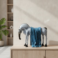 Horse Figurine Lustrous Horse Statue Glossy Equestrian Statue for Homeowners, Art Collectors, Study, Office