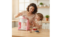 Compact Hand-Crank Ice Shaver Countertop Manual Ice Shaver Portable Snow Cone Machine Lightweight for Kitchen, Home