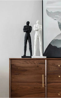 Modern Creative Resin Mosaic Figure Decoration for Home