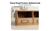 Multi-Drawer Book Rack With Drawers Desktop Hutch Handmade for Students, Artists