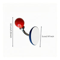 Round Hook No Spherical Knob Hook Chrome-Colored