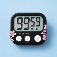 Countdown Clock Magnetic Kitchen Timer Digital Stopwatch Electronic Timer Large LCD Memory Function Suitable for Cooking Study Work