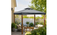 Vented Gazebo Replacement Canopy Waterproof Replacement Canopy Top Weatherproof Double-Layer Gazebo Top Heavy Duty for Patio, Backyard, Garden
