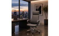 High-Back Office Chair Caster Wheels High Back Office Chair Contemporary Professional Furniture