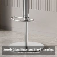 Upholstered Rotating High Stool Height Adjustable Upholstered Rotating Stool With Rearrest Integrated Footrest for Cafe