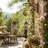 Solar Lantern Wind Chime Decorative LED Hanging Decor Easy to Hang