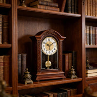 Wooden Pendulum Timepiece Hourly Chime Home Decor Easy to Read for Living Room