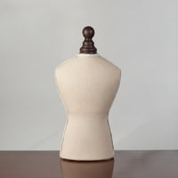 Necklace Display Bust Beige Linen Necklace Bust Elegant Pendant Display Stand Jewelers, Vendors, Boutiques