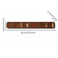 Wall-Mounted Coat Rack with Folding Hooks Foldable Wooden Coat Hook Rack Smooth for Hallway
