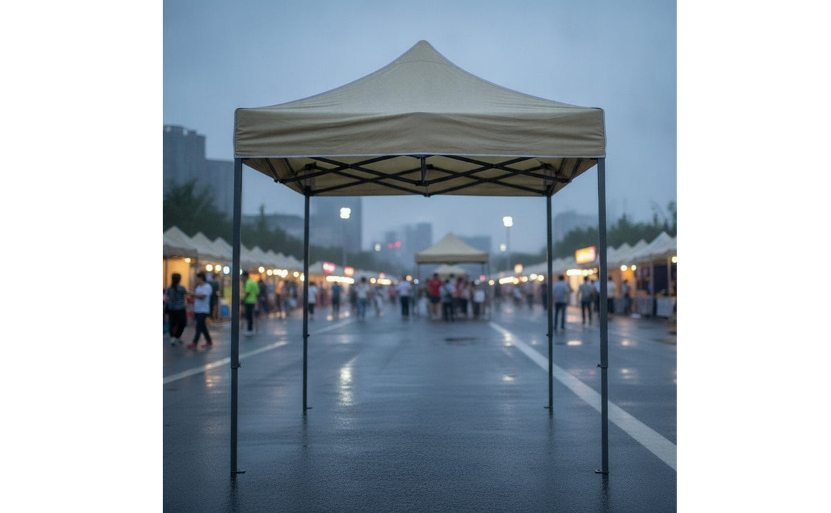 Easy Setup Canopy Tent Waterproof Quick-Setup Canopy Heavy Duty Outdoor Tent with Metal Frame Wind Resistant for Vendors, Backyard, Street Vending