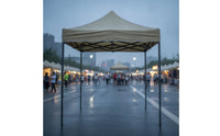 Easy Setup Canopy Tent Waterproof Quick-Setup Canopy Heavy Duty Outdoor Tent with Metal Frame Wind Resistant for Vendors, Backyard, Street Vending