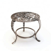 Iron Plant Stand Vintage-Style Metal Flower Stand Antique for Balcony, Gardeners