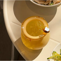 Glass Honey Jar with Bee Easy to Clean Bee Honey Pot Cup Stemless Design