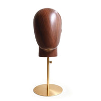 Head-Shaped Display Stand Adjustable Height Hat Display Head Polished Sculpted