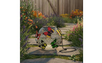 Solar Moth Hanging Light Weather Resistant Hollow Metal Lantern for Yard