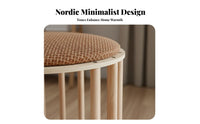 Multi-Functional Slatted Feline Condo Stool Multifunctional Design Pet Furniture Space-Saving Footstool Cozy Hideaway for Felines, Small Dogs, Apartment Dwellers, Entryway, Living Room, Bedroom, Balcony