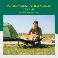 Waterproof raised pet bed