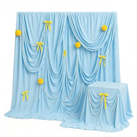 Bowknot Background Material Trendy Design Draped Photo Background