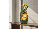 LED Lighting Peacock Water Fountain Exquisite Craftsmanship Circulating Water Flow Statue Lighted Floor Standing Fountain for New Homeowners, Business Owners, Living Room, Entryway, Hotel Lobby, Restaurant