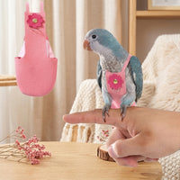 Bird Diaper Parrot Nappy Suit, Reusable Bird Nappy Parrot Diaper with Ribbon Tie, for Finch Parakeet Cockatiel Bird Incontinence, Outdoor Use