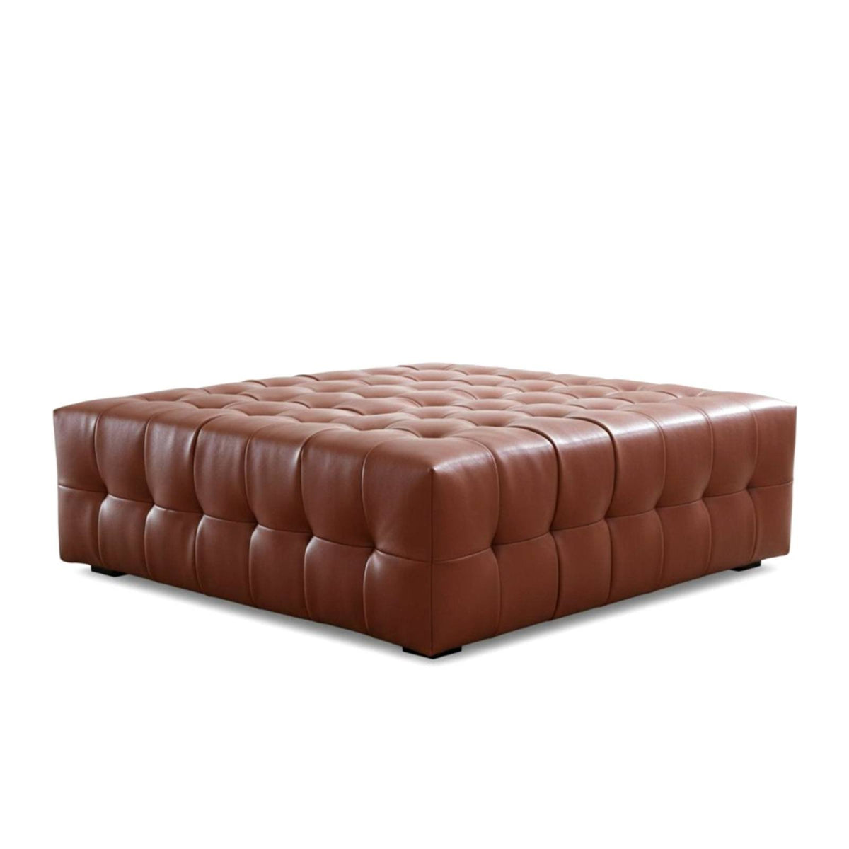 Black Tufted Cube Stool Minimalist Design Ottoman Square Shape Multi-Functional for Homeowners, Renters, Walk-in Closet, Bedroom