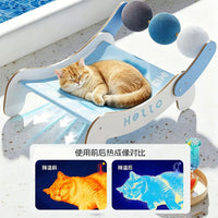 宠物冰垫躺椅狗狗冰窝凉席夏天睡垫猫咪行军床夏季降温凉垫摇摇椅