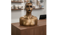 Female Display Life-Size Figure-Size Female Mannequin Head Smooth Finish for Salon Owners, Hair Stylists