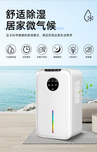 Dual-Core Desktop Dehumidifier with Air Purification and Aroma Function