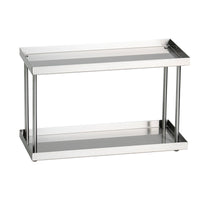 Stainless Steel Multi-Layer Storage Rack for Bar, Coffee Cups, and Desk Organization
