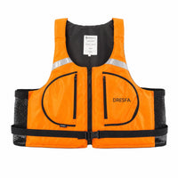 High-Visibility Buoyancy Life Vest Reflective Life Jacket with Whistle Breathable Buoyancy Aid Jacket with Straps Long-Lasting for Paddleboarding