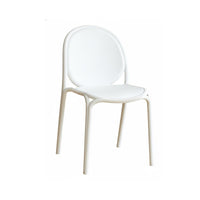 Stackable Chair Strong Load-Bearing Nordic Design Side Chair Indoor/Outdoor Use Household Seating for Students, Restaurant, Home Office
