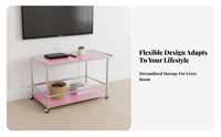 Stackable Cube Organizer Minimalist aesthetic Accent Cabinet Pastel rosy adaptable Design for Students