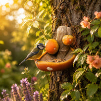 Fungi Bird Feeder Textured Garden Decor Spotted
